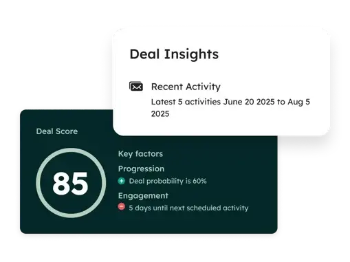 Sales Hub - Deal Scores